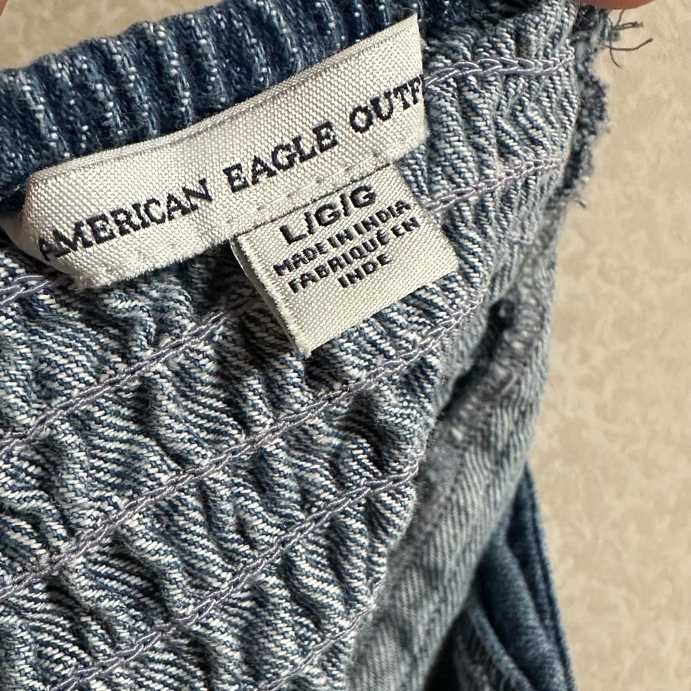 American Eagle Outfitters Denim Crop Top - Picture 3 of 3
